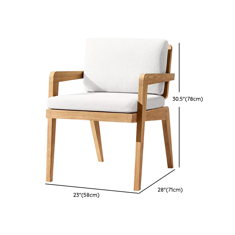 Rectangular Patio Dining Table Set 1/7 Pcs Wood Patio Dining Table with Chairs