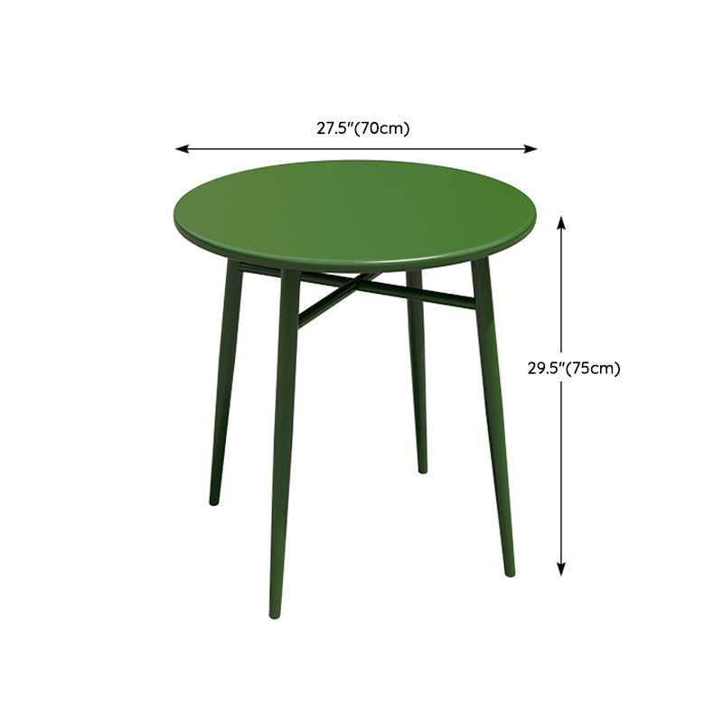 Modern Outdoor Bistro Table Set 1/2/5/7 Pcs Green Metal Bistro Set