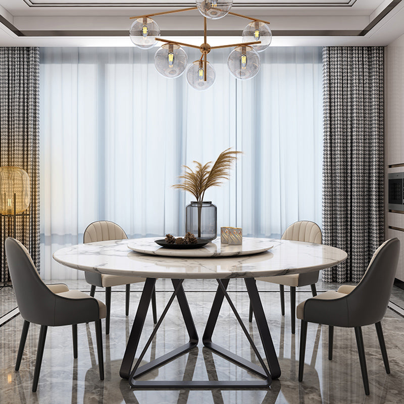 Marble Dining Table Set 1/5/7/9 Pieces Dining Set for Kitchen