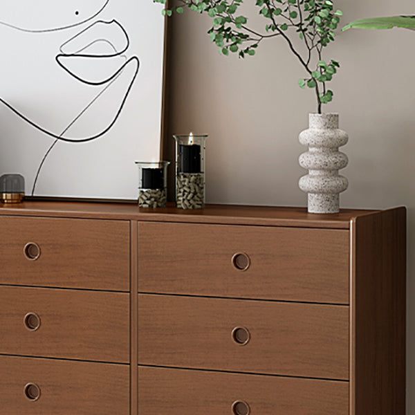 Modern Storage Chest Dresser Solid Wood Dresser with 5/6/9 Drawers