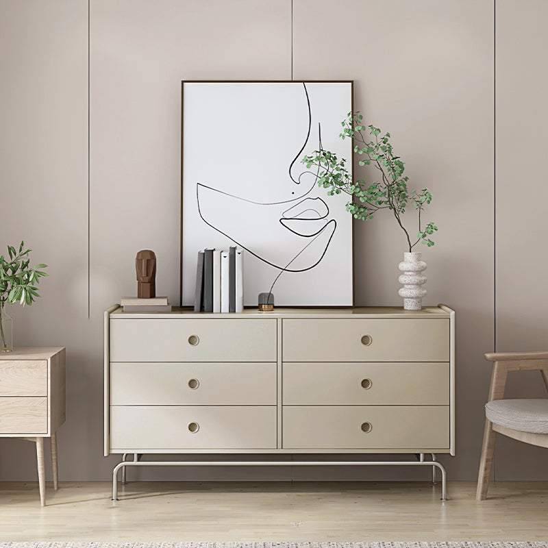 Modern Storage Chest Dresser Solid Wood Dresser with 5/6/9 Drawers