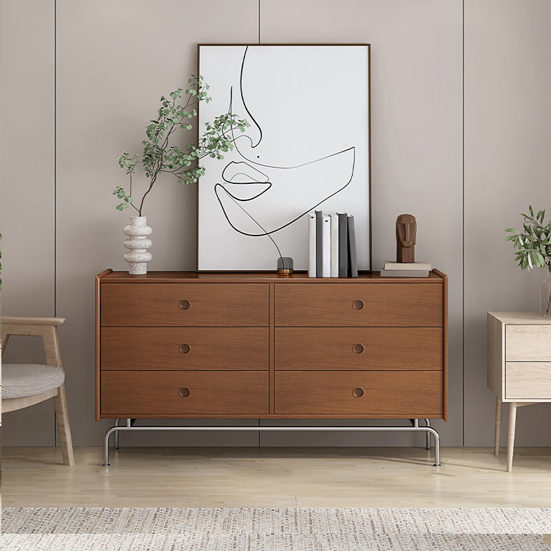 Modern Storage Chest Dresser Solid Wood Dresser with 5/6/9 Drawers