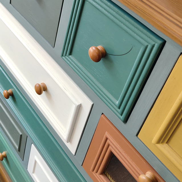 Coastal Storage Chest Dresser Solid Wood Dresser with Multi Drawers for Bedroom