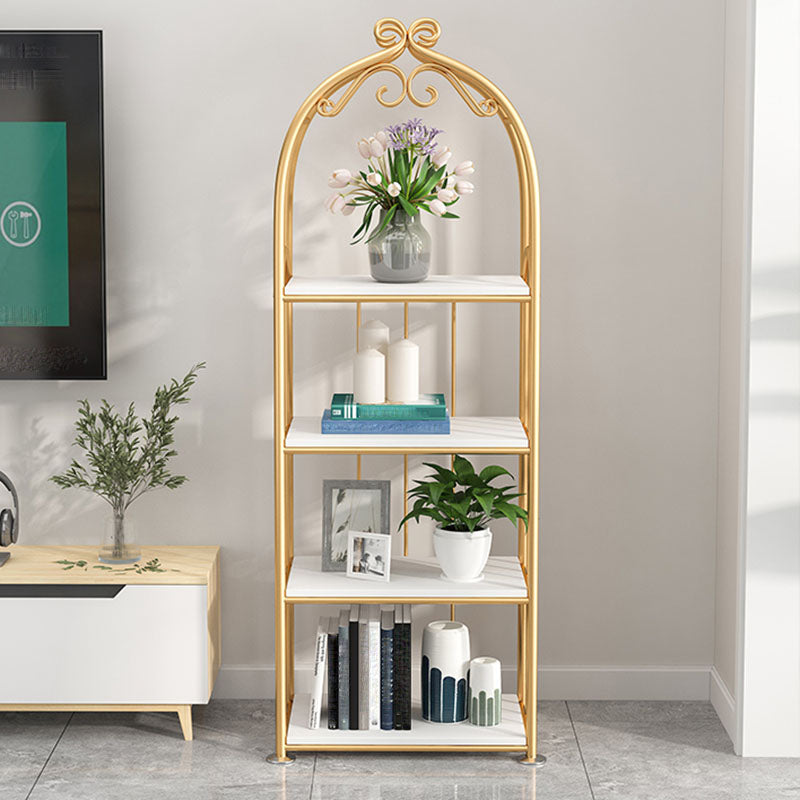 Gold Standard Bookcase Contemporary Metal Open Back Bookshelf