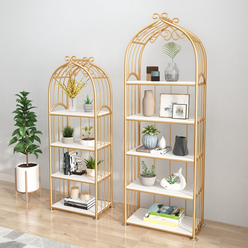 Gold Standard Bookcase Contemporary Metal Open Back Bookshelf