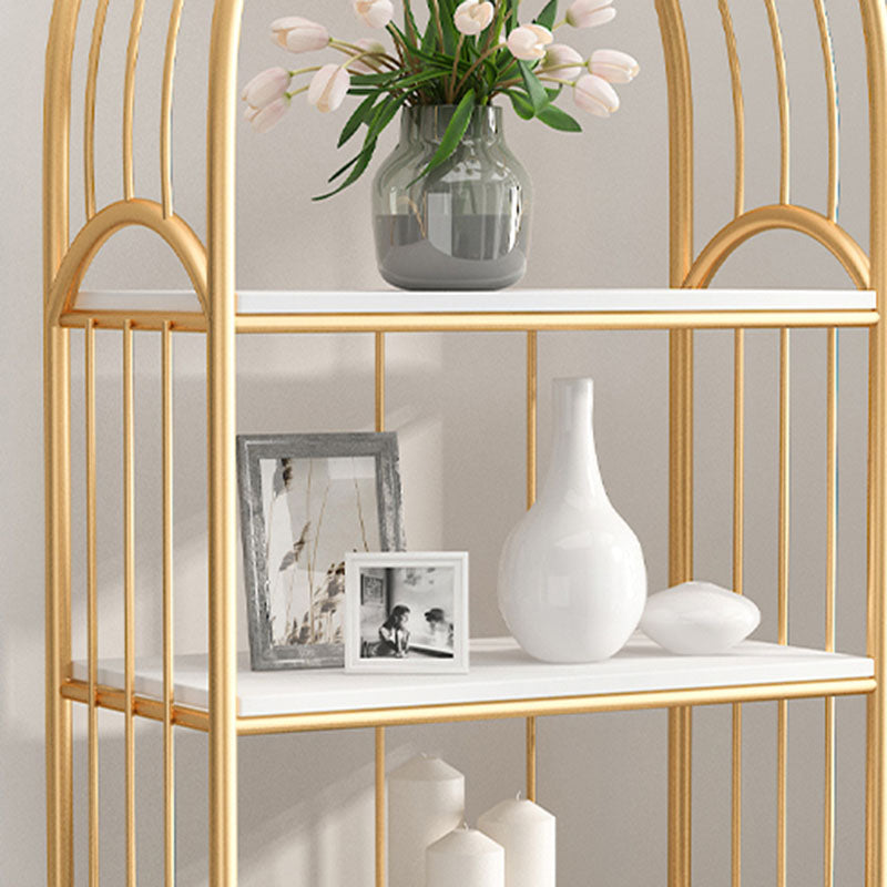 Gold Standard Bookcase Contemporary Metal Open Back Bookshelf