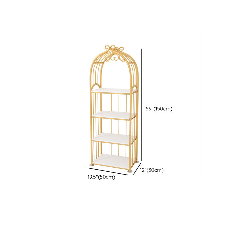 Gold Standard Bookcase Contemporary Metal Open Back Bookshelf