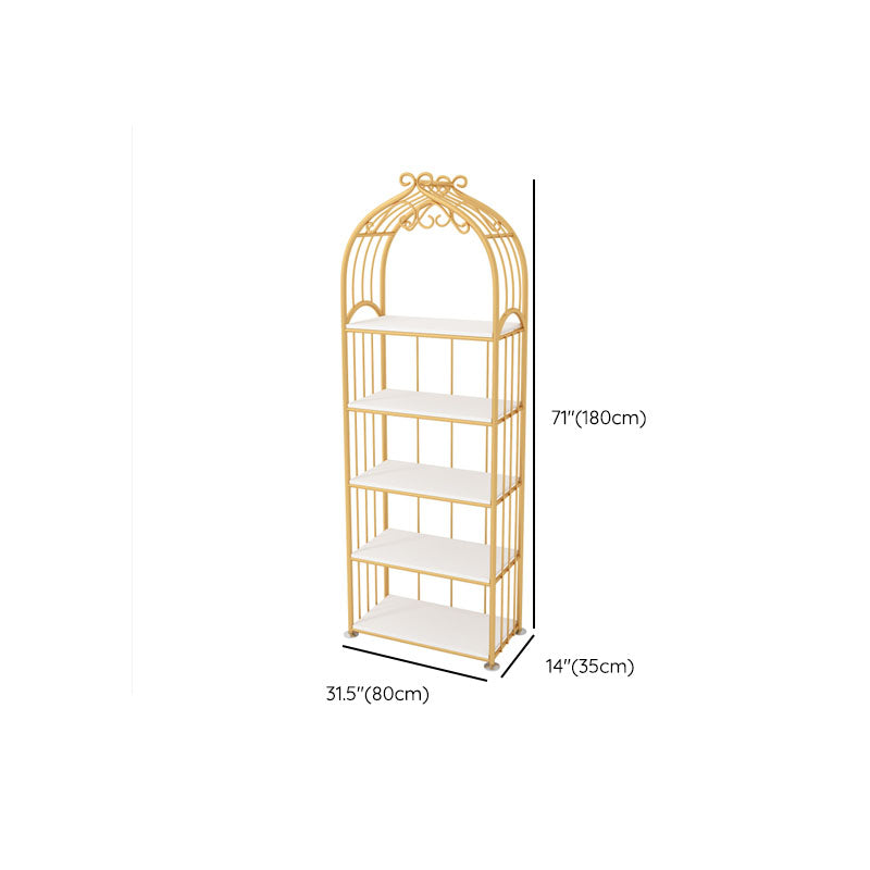 Gold Standard Bookcase Contemporary Metal Open Back Bookshelf