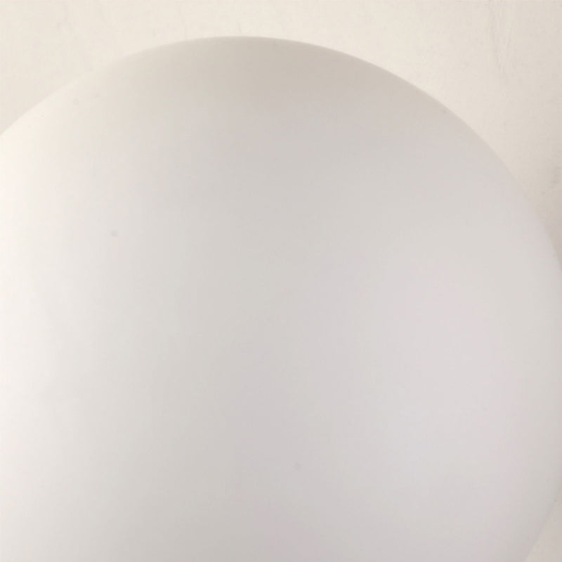 Modern Metal Wall Sconce Ball Shape Wall Light with Glass Shade for Bedroom in White