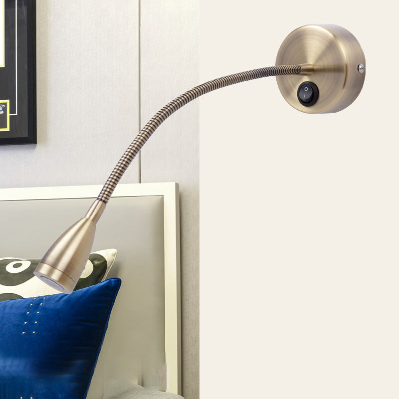 Metal Wall Light Sconces Minimalism 1 Light Wall Mounted Lamp