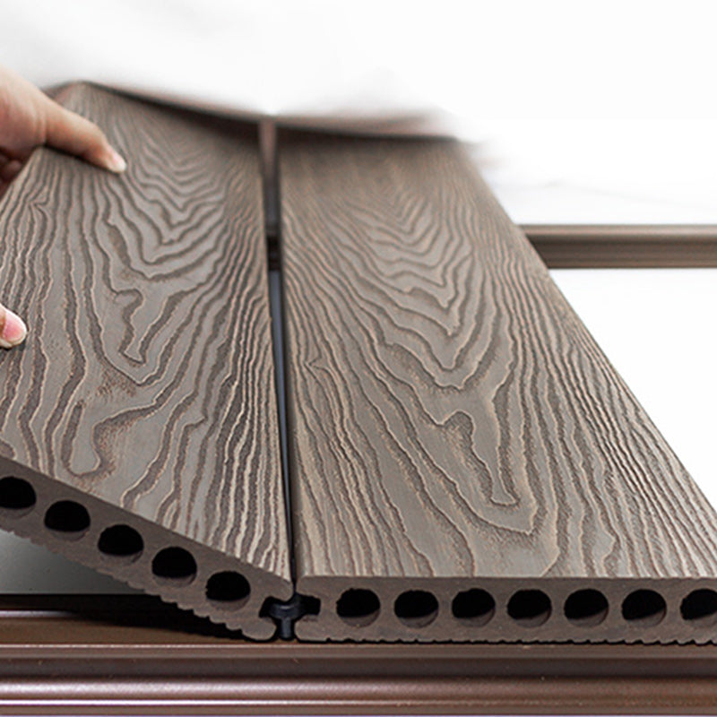 WPC Flooring Modern Style Waterproof Rectangle Texture Effect Nail Flooring