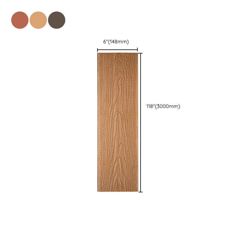 WPC Flooring Modern Style Waterproof Rectangle Texture Effect Nail Flooring