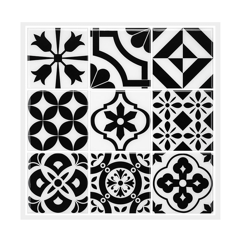 Mosaic Peel & Stick Tile Square Water Resistant Tile for Bathroom Backsplash