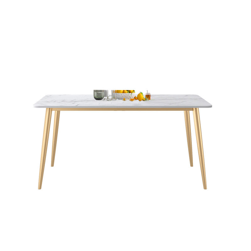 Rectangle Dining Table Contemporary 4 Legs Dining Site Table