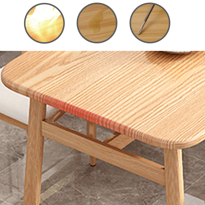 Contemporary Rectangle Kitchen Dinner Table 4 Legs Dining Table