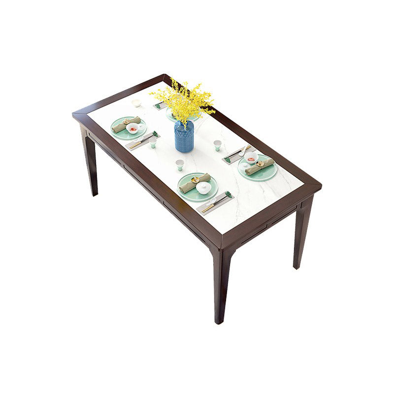 Rectangle Counter Dining Table Traditional Dinner Room Kitchen Table