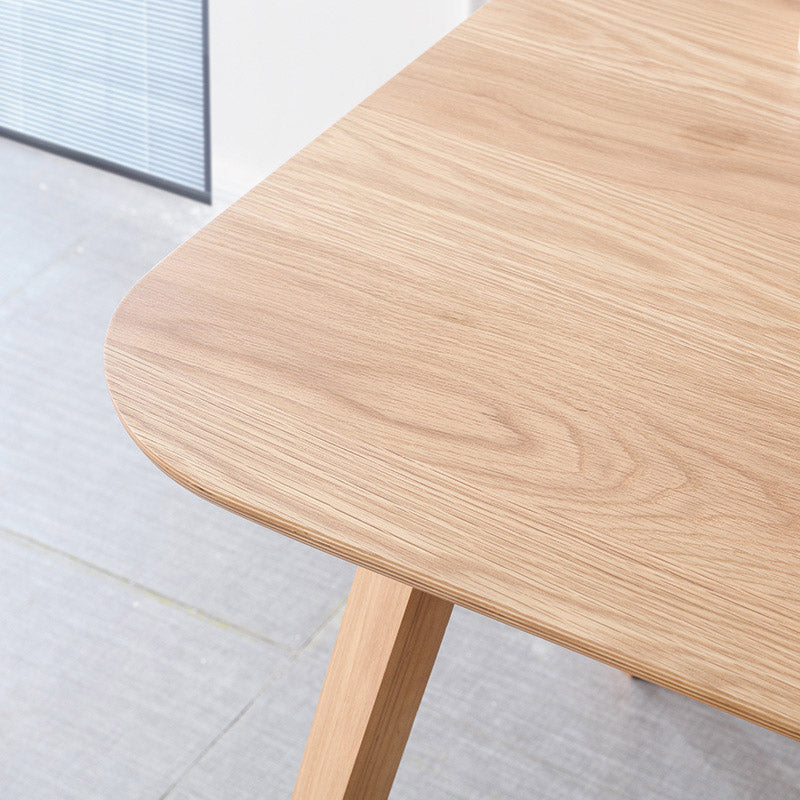 Solid Wood Dining Room Table Contemporary Natural Dining Site Table