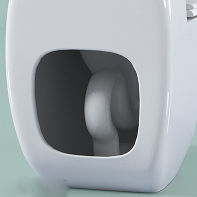 Contemporary Flush Toilet Floor Mounted Siphon Jet Porcelain Urine Toilet