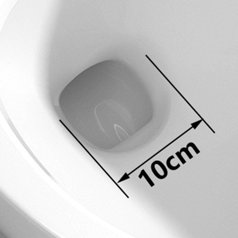 Contemporary Flush Toilet Floor Mounted Siphon Jet Porcelain Urine Toilet