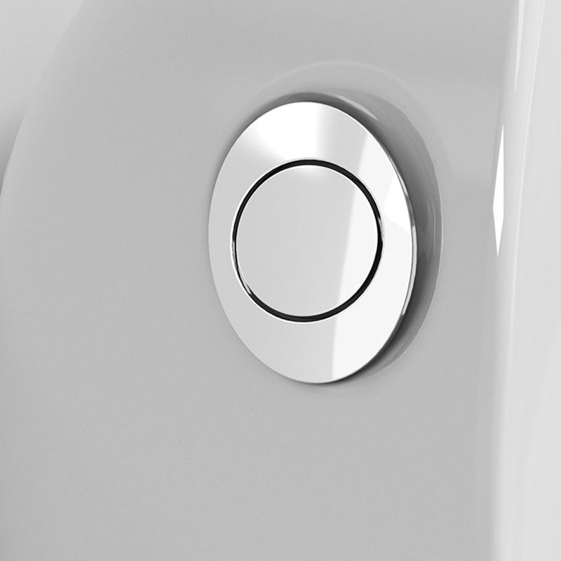 Contemporary Flush Toilet Floor Mounted Siphon Jet Porcelain Urine Toilet
