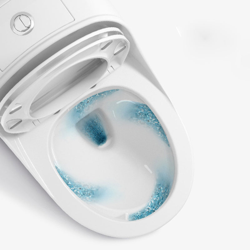 Contemporary Flush Toilet Floor Mounted Siphon Jet Porcelain Urine Toilet