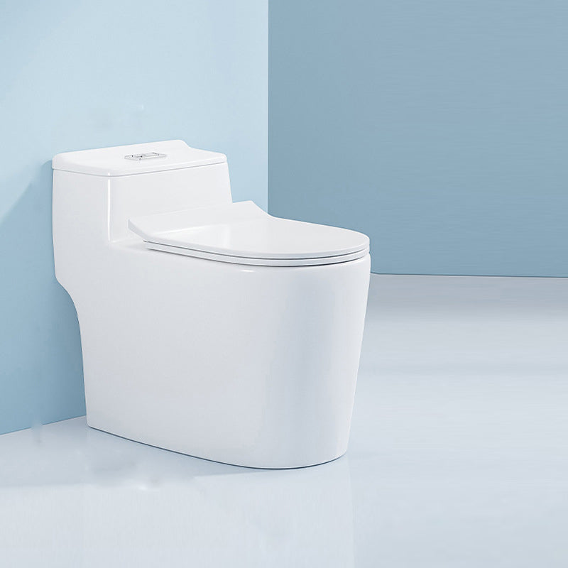 Modern Seat Included Flush Toilet 1-Piece White Urine Toilet for Bathroom