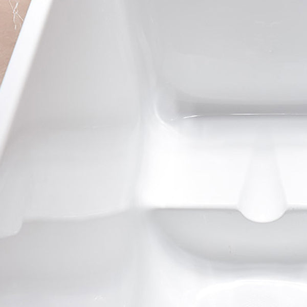 Stand Alone Antique Finish Bathtub Rectangular Soaking Modern Bath Tub