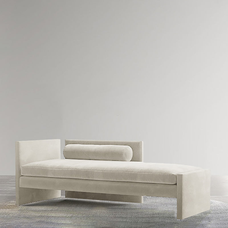 Living Room Chaise Square Arms Modern Style Chaise Lounge with Upholster