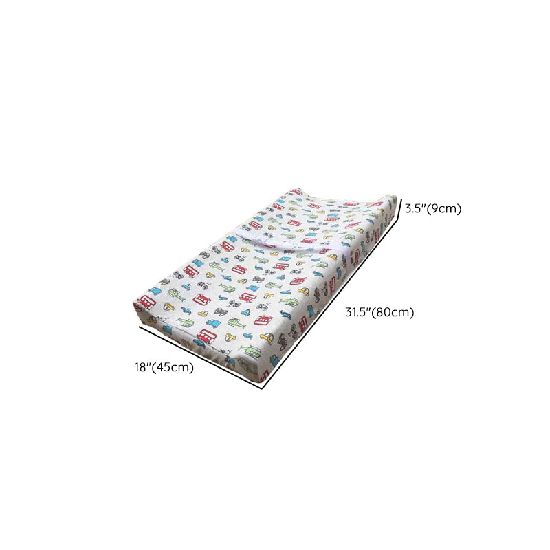 Upholstered Baby Changing Table Wooden Crib Top Changer with Seat Belt