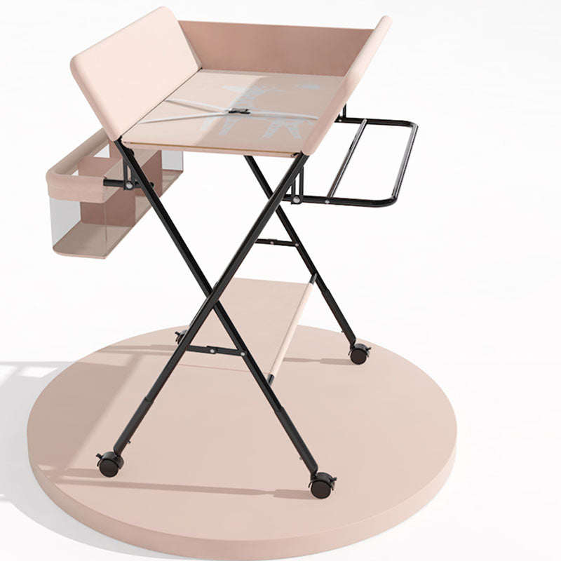Metal Baby Changing Table with Shelf,  Folding Changing Table