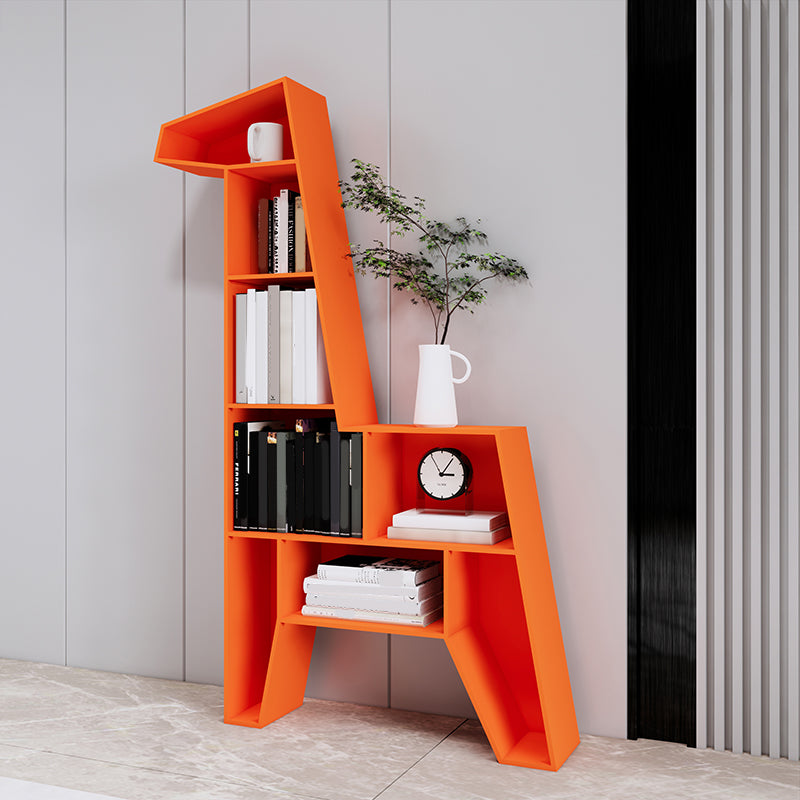 Scandinavian Closed Back Bookshelf Freestanding Metal Book Shelf