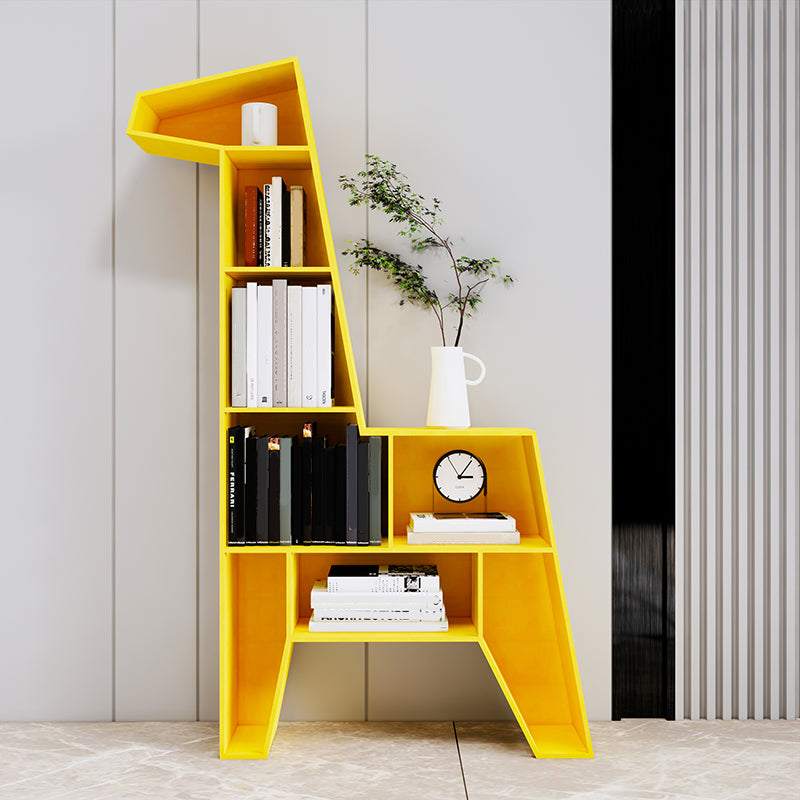 Scandinavian Closed Back Bookshelf Freestanding Metal Book Shelf