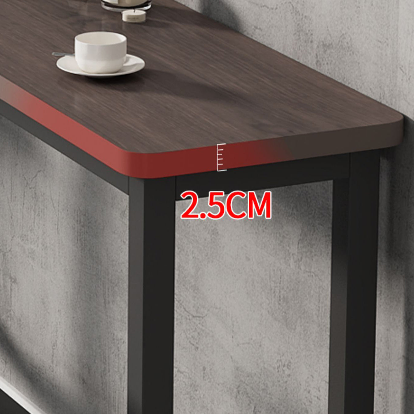 Modern Rectangle Wood Bar Table 2/3/4/5 Pieces Bar Table Set for Cafe