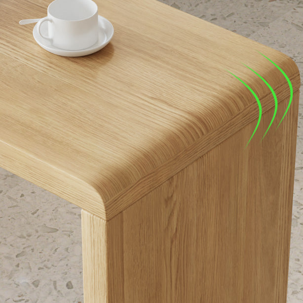 Modern Double Pedestal Bar Table Set 1/2/3 Pcs Solid Wood Bar Table and Backless Stools