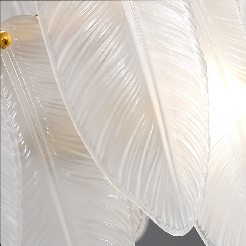 Contemporary Ceiling Lamp Creative Flush Mount Light Fixture with Glass Shade