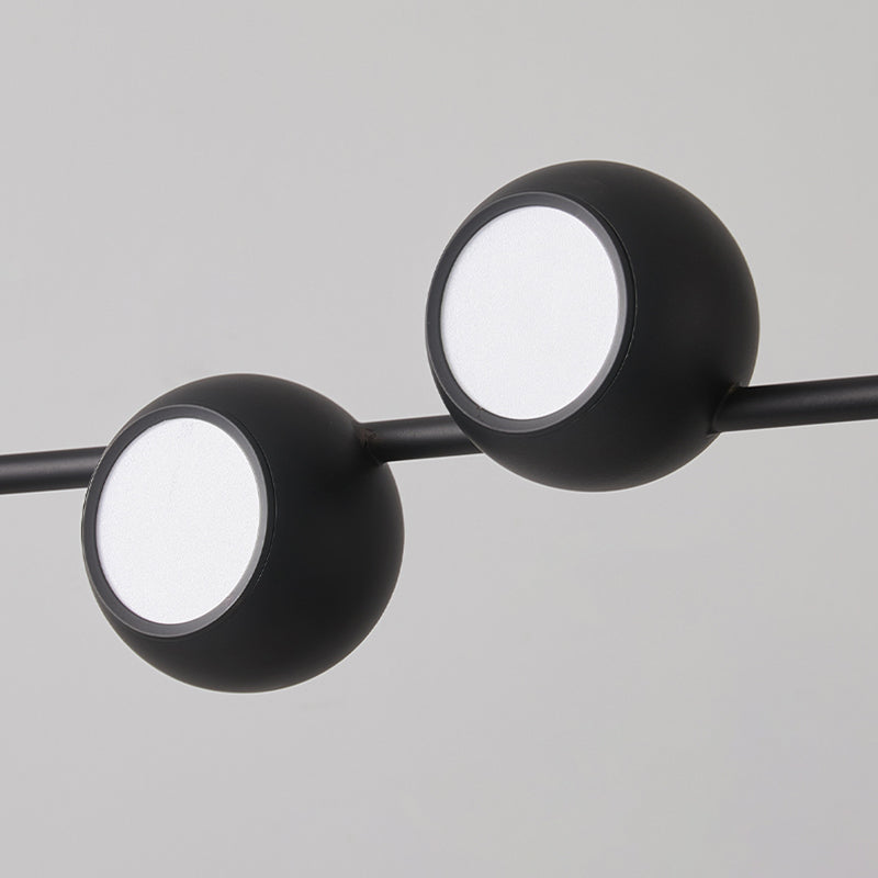 Glass Shade Hanging Island Lights Industrial Globe Shape Island Lighting Ideas