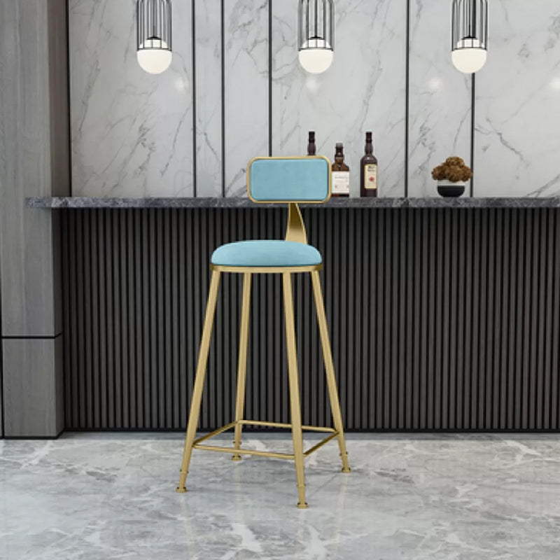 Industrial Armless Dining Stools Round Bar Stools with Metal Base