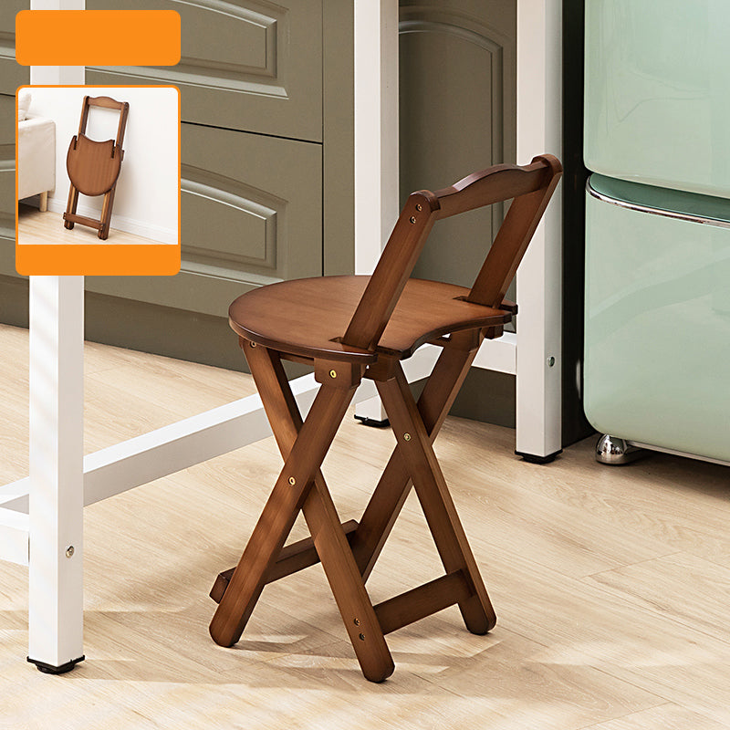 Folding Counter and Bar Stool Modern Style Wood Stool for Living Room