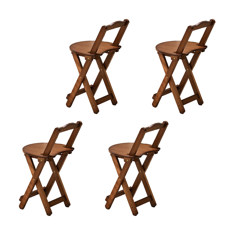Folding Counter and Bar Stool Modern Style Wood Stool for Living Room