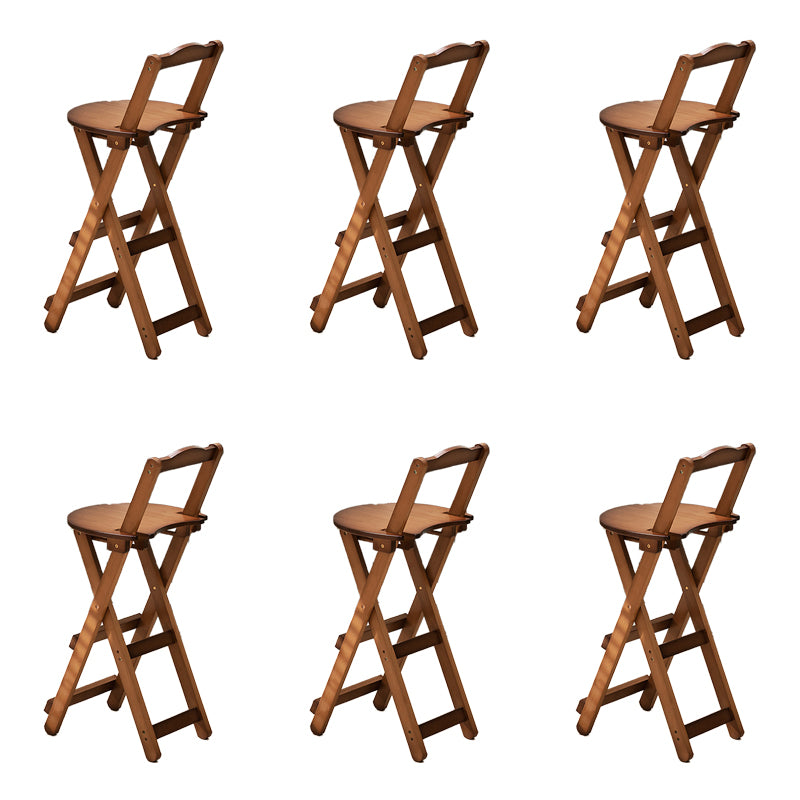 Folding Counter and Bar Stool Modern Style Wood Stool for Living Room