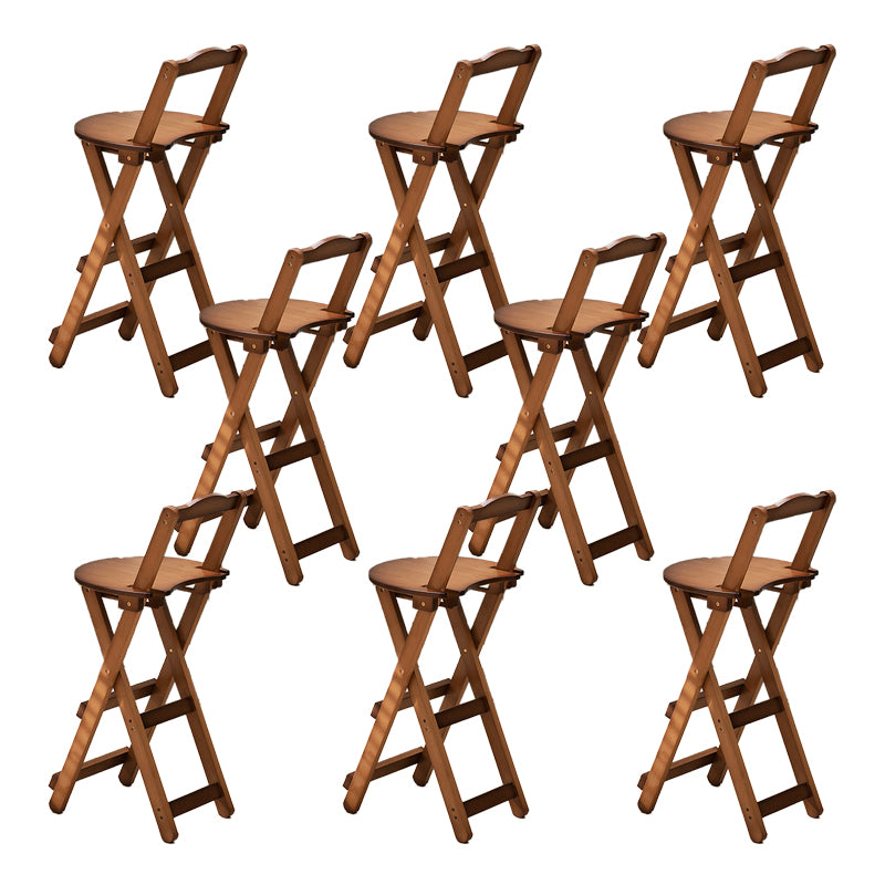 Folding Counter and Bar Stool Modern Style Wood Stool for Living Room