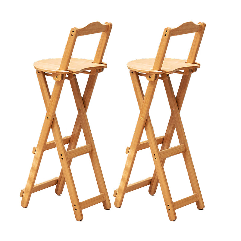 Folding Counter and Bar Stool Modern Style Wood Stool for Living Room