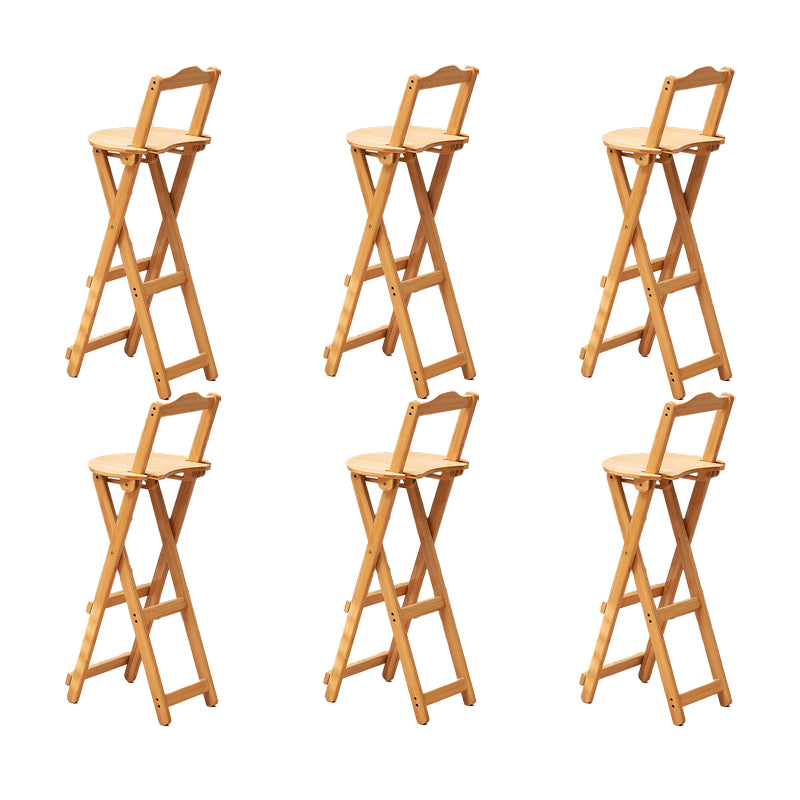 Folding Counter and Bar Stool Modern Style Wood Stool for Living Room