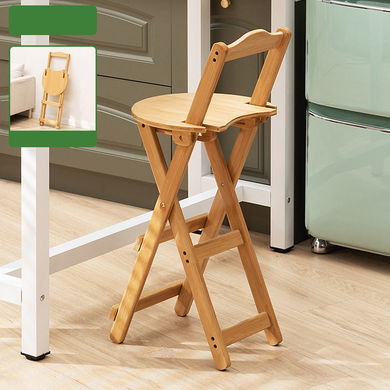 Folding Counter and Bar Stool Modern Style Wood Stool for Living Room
