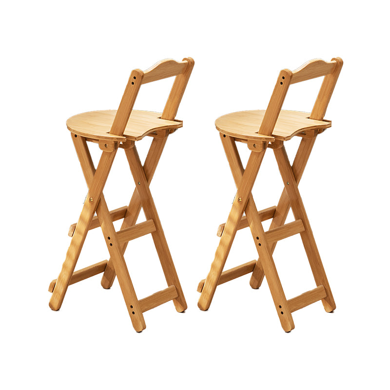 Folding Counter and Bar Stool Modern Style Wood Stool for Living Room