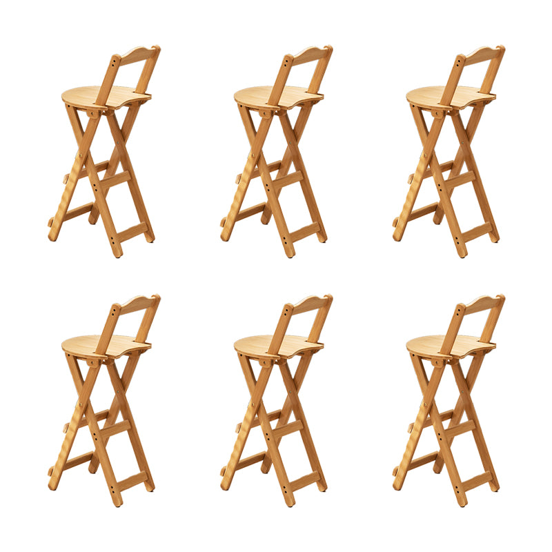 Folding Counter and Bar Stool Modern Style Wood Stool for Living Room