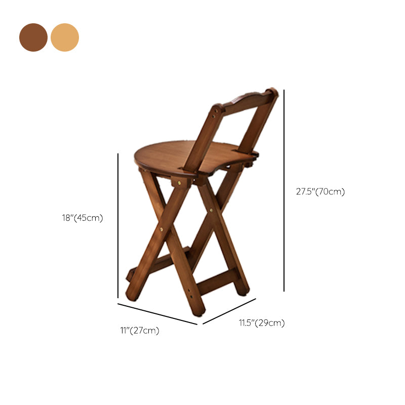 Folding Counter and Bar Stool Modern Style Wood Stool for Living Room