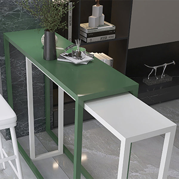 Modern Iron Rectangle Bar Table Metal Base for Milk Tea Shop