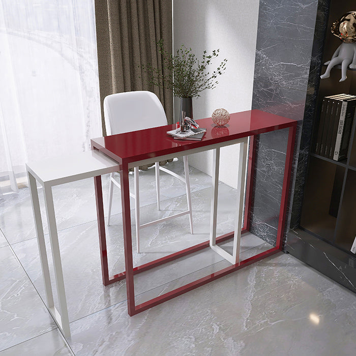 Modern Iron Rectangle Bar Table Metal Base for Milk Tea Shop