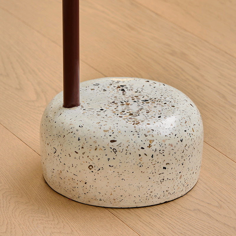 14" Wide Contemporary Corner Table Pedestal Round Accent Side Table